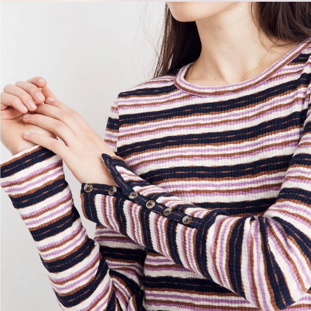 Madewell Button Sleeve Tee